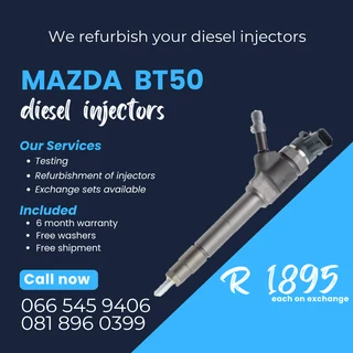Mazda Bt50 Diesel Injectors For Sale On Exchange With Warranty