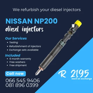 Nissan Np200 Diesel Injectors For Sale On Exchange With Warranty