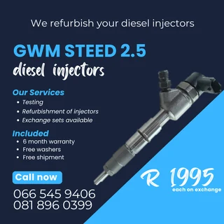 Gwm Steed 2.5 Diesel Injectors For Sale On Exchange With Warranty