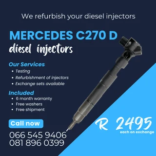 Mercedes Benz C270 Delphi Diesel Injectors For Sale On Exchange With Warranty