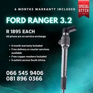Ford Ranger 3.2 Diesel Injectors For Sale On Exchange With Warranty