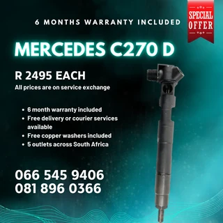 Mercedes Benz C270 Delphi Diesel Injectors For Sale On Exchange With Warranty