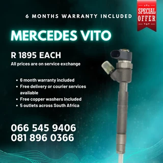 Mercedes Benz Vito Diesel Injectors For Sale On Exchange With Warranty