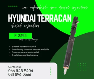 Hyundai Terrican Diesel Injectors For Sale On Exchange With Warranty