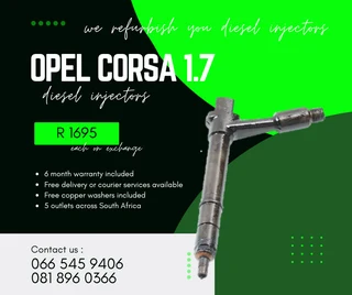 Opel Corsa 1.7 Diesel Injectors For Sale On Exchange With Warranty