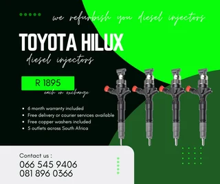 Toyota Hilux Diesel Injectors For Sale On Exchange With Warranty