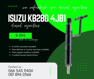 Isuzu Kb280 4jb1 Diesel Injectors For Sale On Exchange With Warranty