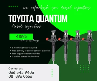 Toyota Quantum Diesel Injectors For Sale On Exchange With Warranty