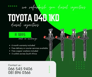 Toyota D4d 1kd Diesel Injectors For Sale On Exchange With Warranty