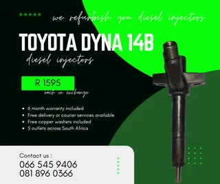 Toyota Dyna 14b Diesel Injectors For Sale On Exchange With Warranty