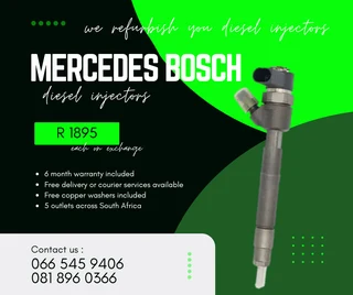 Mercedes Benz Bosch Diesel Injectors For Sale On Exchange With Warranty