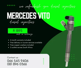 Mercedes Benz Vito Diesel Injectors For Sale On Exchange Wth Warranty
