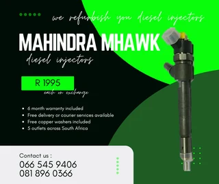 Mahindra Mhawk Diesel Injectors For Sale On Exchange With Warranty