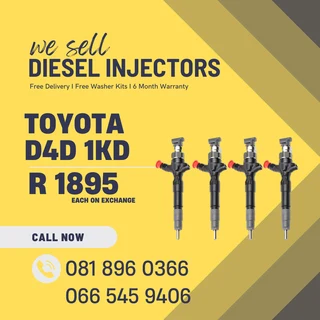 Toyota D4d 2kd Diesel Injectors For Sale On Exchange With Warranty