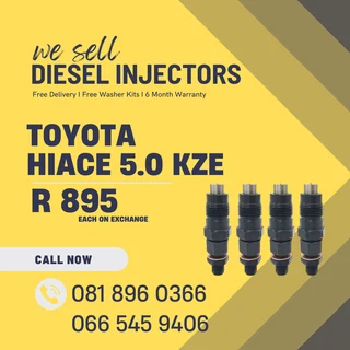 Toyota Hiace 5.0 Kze Diesel Injectors For Sale On Exchange With Warranty