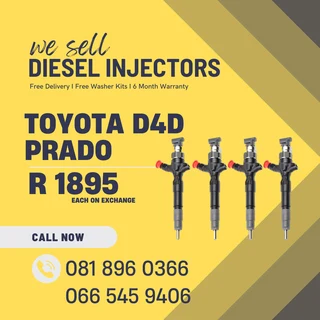 Toyota Prado Diesel Injectors For Sale On Exchange With Warranty