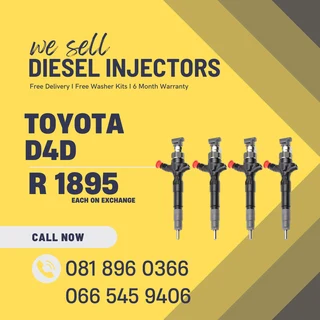 Toyota D4d Diesel Injectors For Sale On Exchange With Warranty