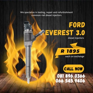 Ford Everest Diesel Injectors For Sale On Exchange With Warranty