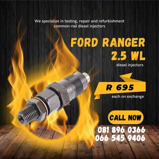 Ford Ranger 2.5 Wl Diesel Injectors For Sale On Exchange With Warranty