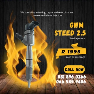 Gwm Steed 2.5 Diesel Injectors For Sale On Exchange With Warranty