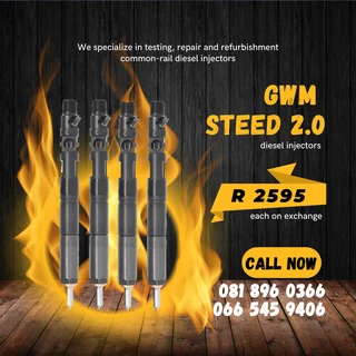 Gwm Steed 2.0 Diesel Injectors For Sale On Exchange With Warranty