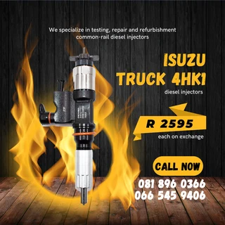 Isuzu 4hk1 Diesel Injectors For Sale On Exchange With Warranty