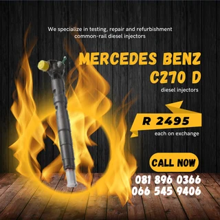 Mercedes Benz C270 Delphi Diesel Injectors For Sale On Exchange With Warranty
