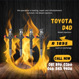 Toyota D4d Diesel Injectors For Sale On Exchange With Warranty