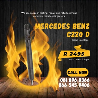 Mercedes Benz C220 Delphi Diesel Injectors For Sale On Exchange With Warranty
