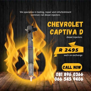 Chevrolet Captiva Diesel Injectors For Sale On Exchange With Warranty