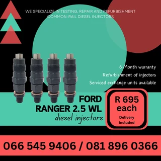 Ford Ranger 2.5 Wl Diesel Injectors For Sale On Exchange With Warranty