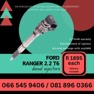 Ford Ranger 2.2 T6 Diesel Injectors For Sale On Exchange With Warranty