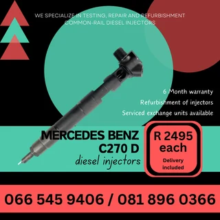 Mercedes Benz C270 Delphi Diesel Injectors For Sale On Exchange With Warranty
