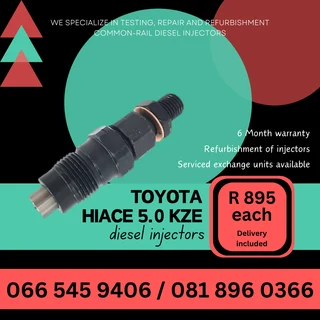 Toyota Hiace 5.0 Kze Diesel Injectors For Sale On Exchange With Warranty