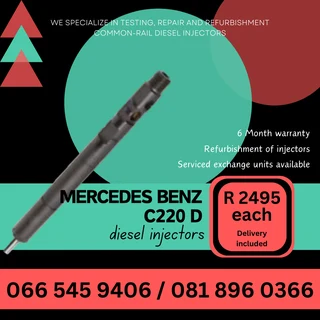 Mercedes Benz C220 Delphi Diesel Injectors For Sale On Exchange With Warranty