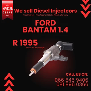 Ford Banttam 1.4 Diesel Injectors For Sale On Exchange With Warranty