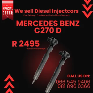 Mercedes Benz C270 Delphi Diesel Injectors For Sale On Exchange With Warranty