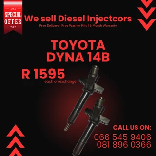 Toyota Dyna 14b Diesel Injectors For Sale On Exchange With Warranty