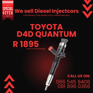 Toyota Quantum Diesel Injectors For Sale On Exchange With Warranty