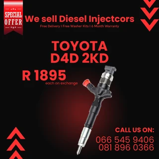 Toyota D4d 2kd Diesel Injectors For Sale On Exchange With Warranty