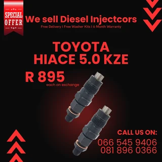 Toyota Hiace 5.0 Kze Diesel Injectors For Sale On Exchange With Warranty