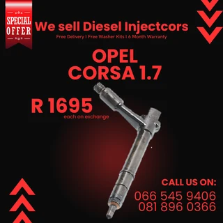 Opel Corsa  1.7 Diesel Injectors For Sale On Exchange With Warranty
