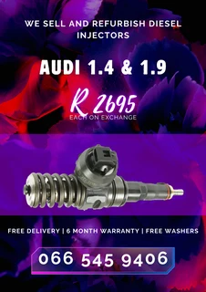 Audi 1.4 &amp; 1.9 Diesel Injectors For Sale On Exchange With Warranty