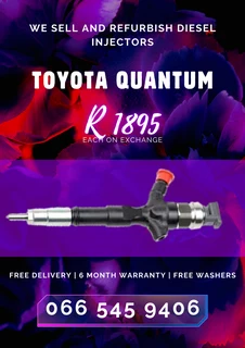 Toyota Quantum Diesel Injectors For Sale On Exchange With Warranty