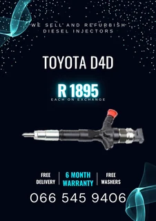 Toyota D4d Diesel Injectors For Sale On Exchange With Warranty