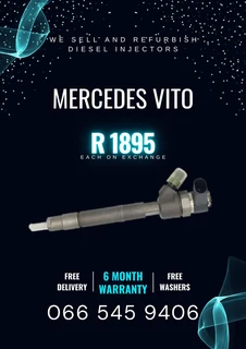 Mercedes Benz Vito Diesel Injectors For Sale On Exchange With Warranty