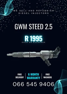 Gwm Steed 2.5 Diesel Injectors For Sale On Exchange With Warranty