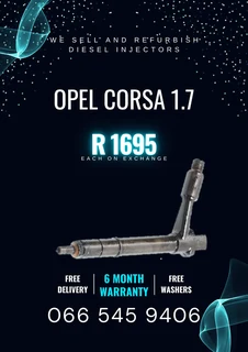 Opel Corsa 1.7 Diesel Injectors For Sale On Exchnage With Warranty