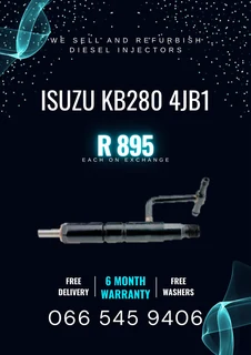 Isuzu Kb280 4jb1 Diesel Injectors For Sale On Exchage With Warranty