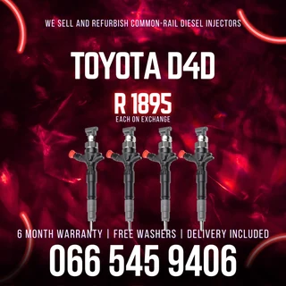 Toyota D4d Diesel Injetors For Sale On Exchange With Warranty